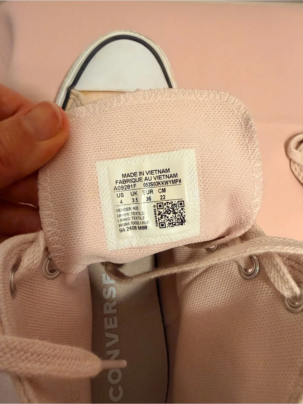 Converse Blush Pink Ruffles & Bows High-Top Canvas Sneakers